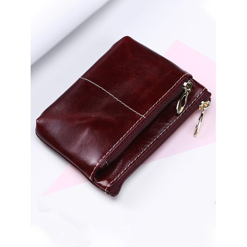 First Layer Cowhide Coin Wallet