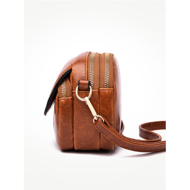 Flap Patchwork Utility Mini Crossbody Bag
