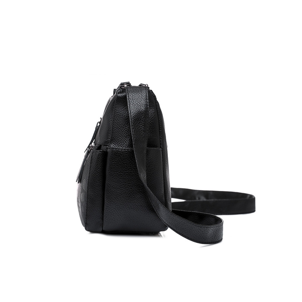 Floral Embossing Utility Crossbody Bag