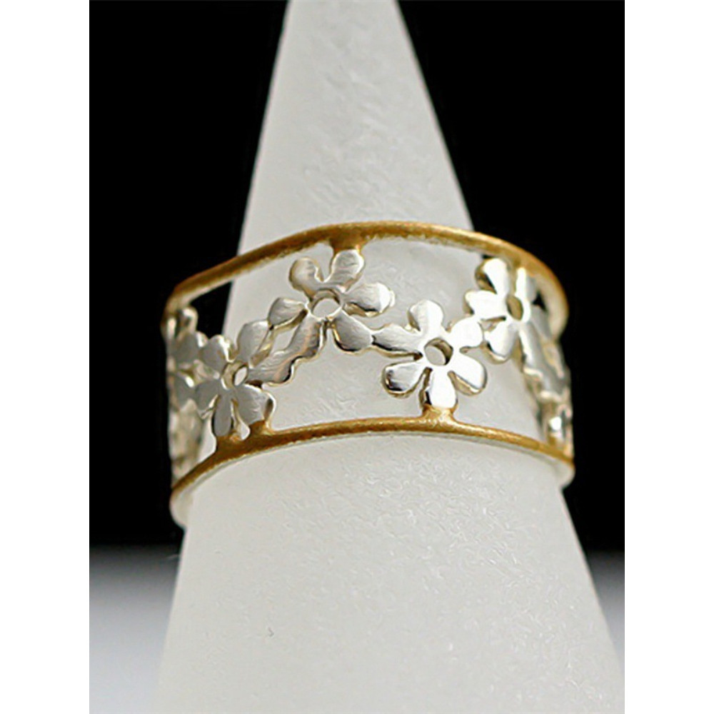 Floral Hollow Carving Adjustable Ring