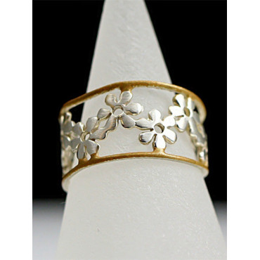 Floral Hollow Carving Adjustable Ring