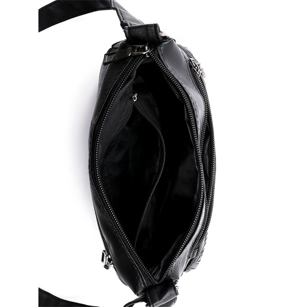 Flowers & Butterflies Embossed Braid Details Crossbody Bag