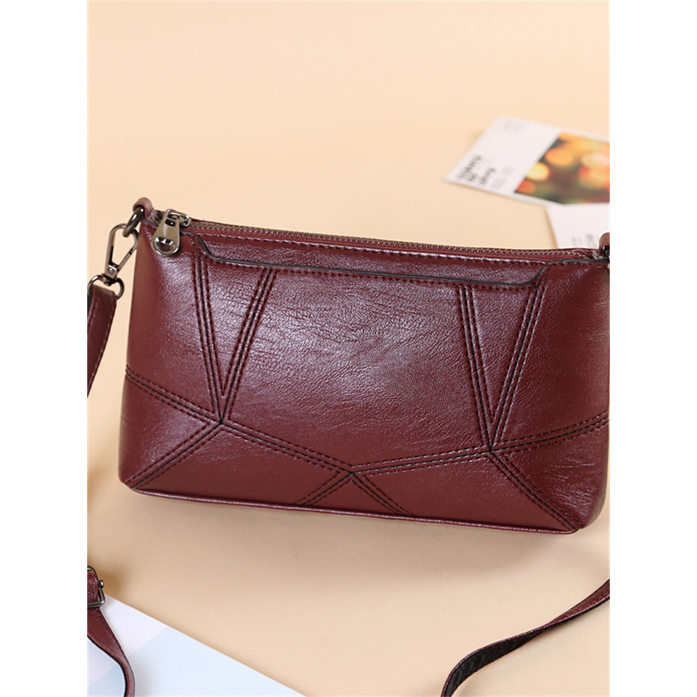 Geometric Patchwork Handbag Crossbody Bag