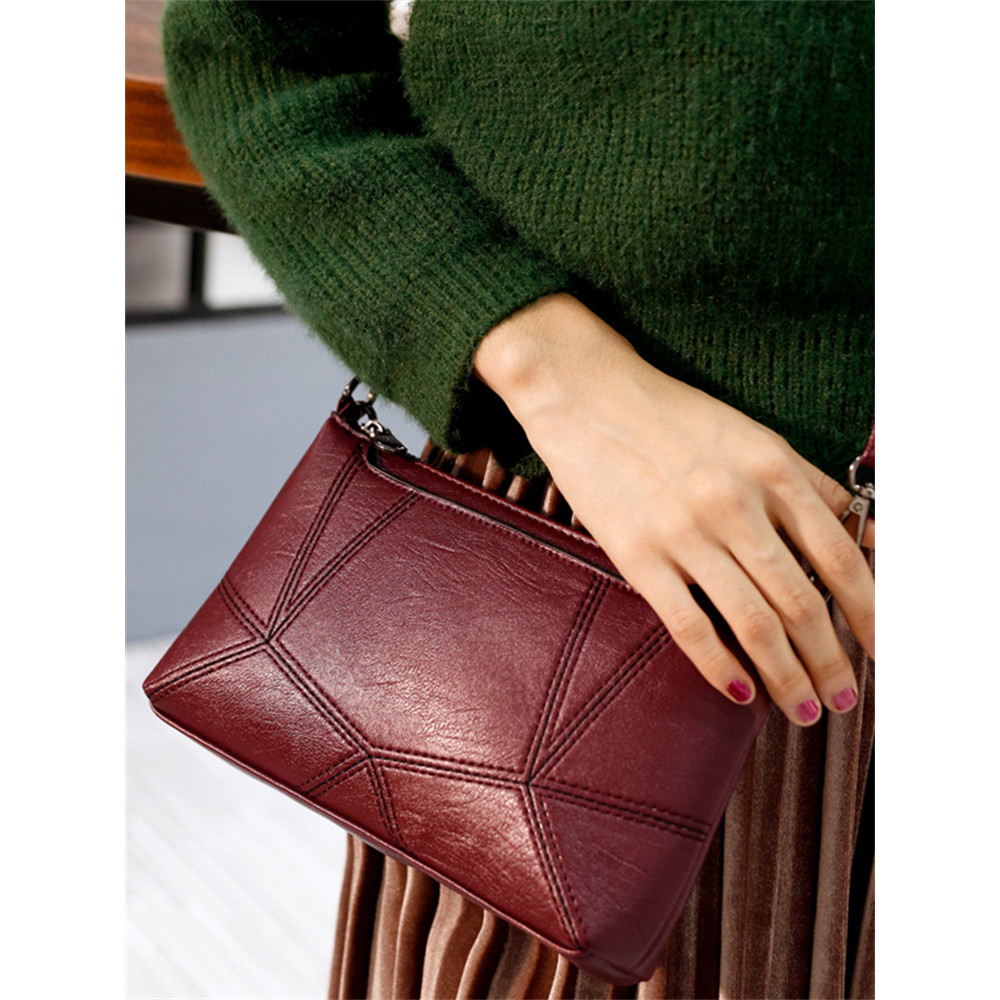 Geometric Patchwork Handbag Crossbody Bag