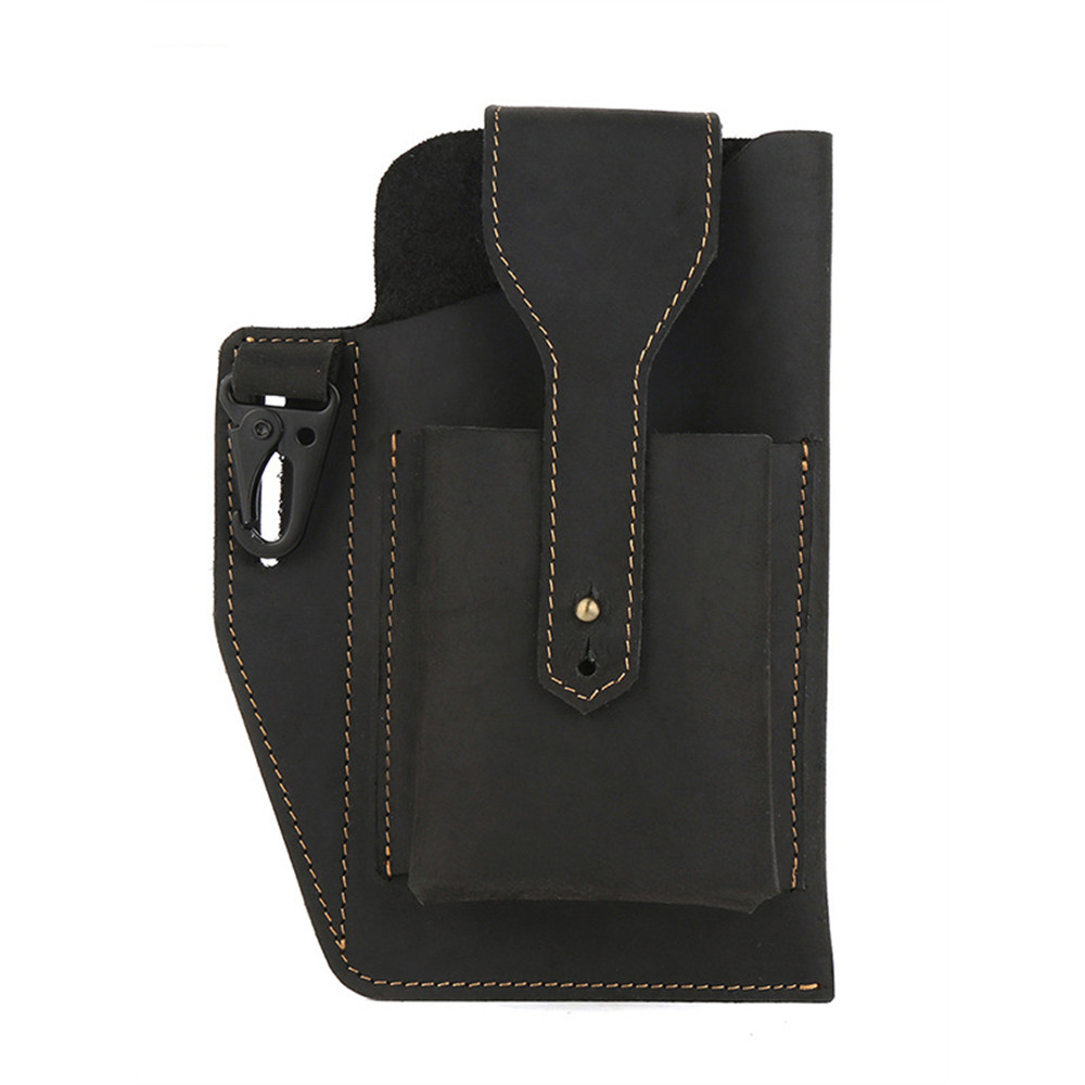 Handmade Crazy Horse Leather Utility Belt Waist Bag