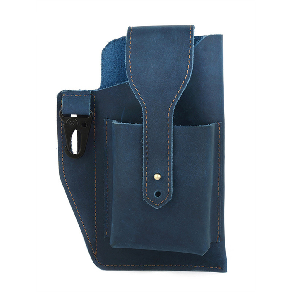 Handmade Crazy Horse Leather Utility Belt Waist Bag