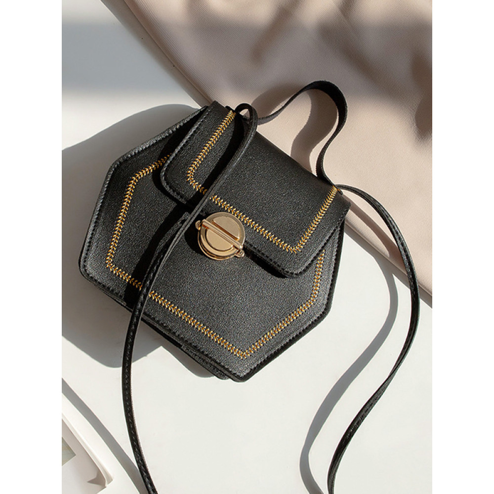Hexagon Crossbody Shoulder Bag
