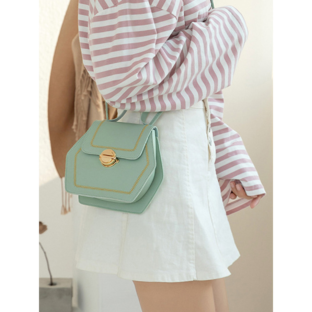 Hexagon Crossbody Shoulder Bag
