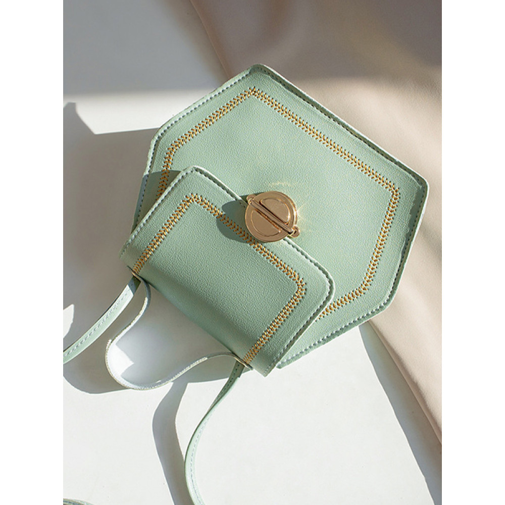 Hexagon Crossbody Shoulder Bag