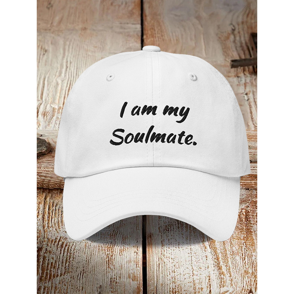 I Am My Soulmate Graphic Baseball Cap