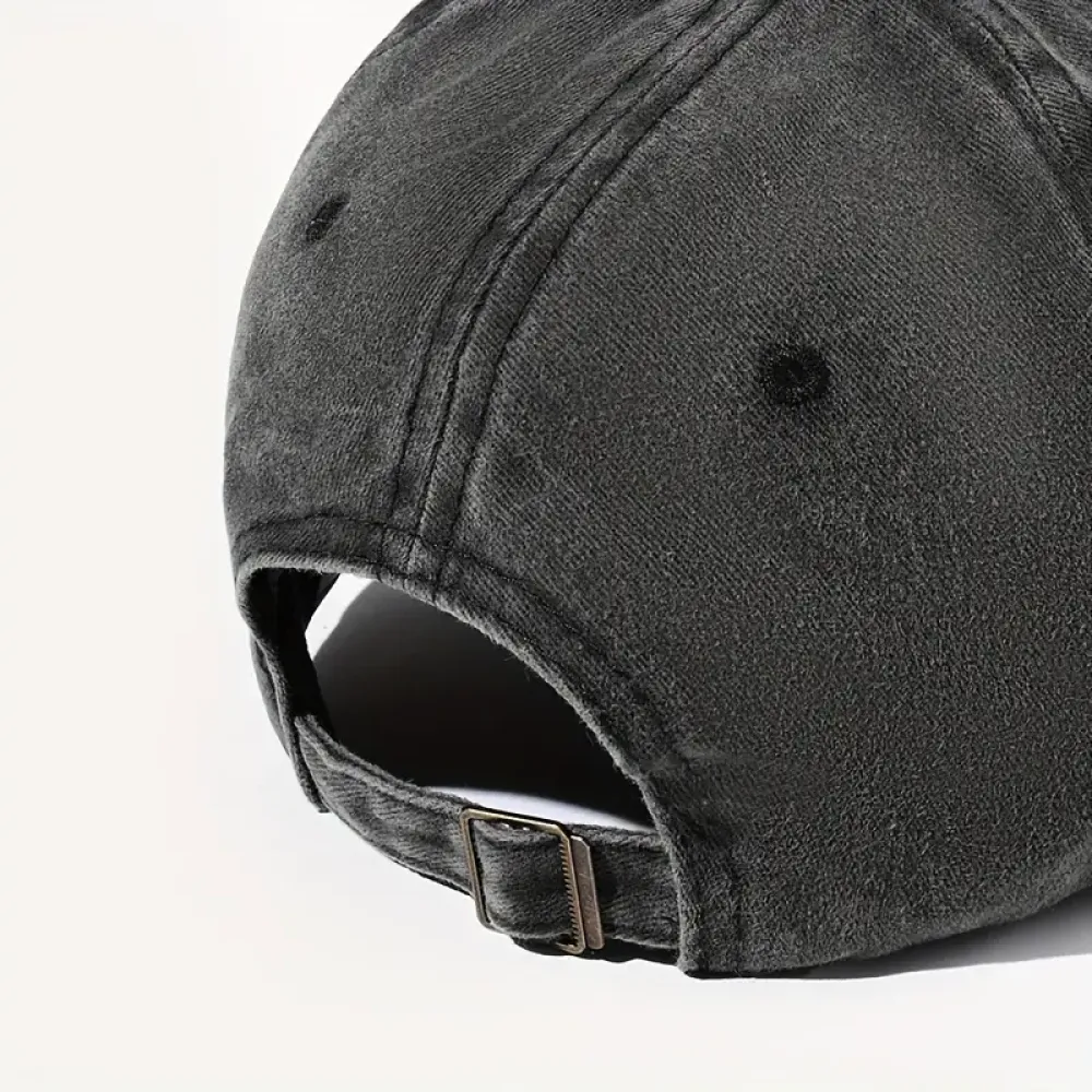 Japanese Art  Cute Black Cat Washed Sun Hat