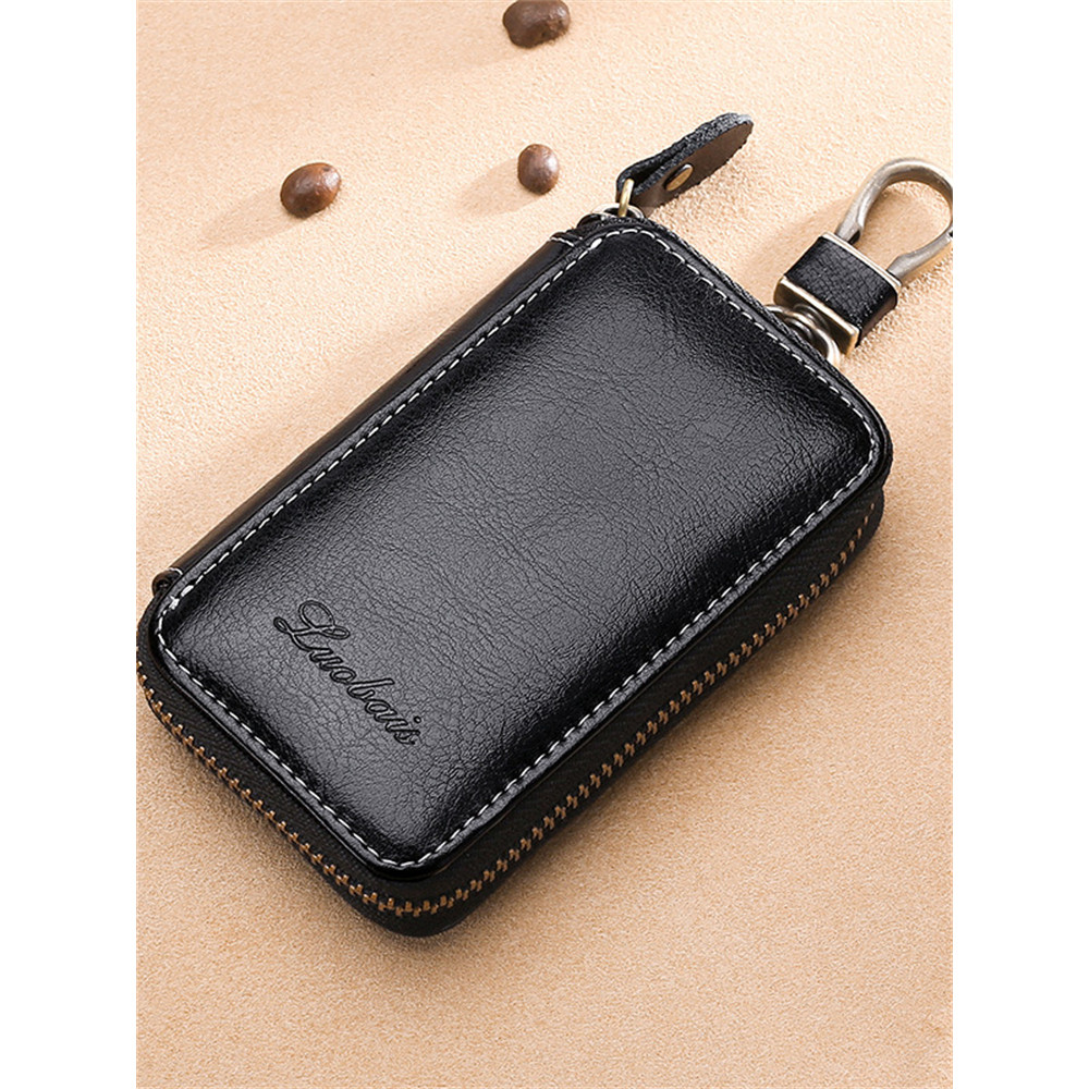 Keys & Card Keeper Utility Leather Mini Bag