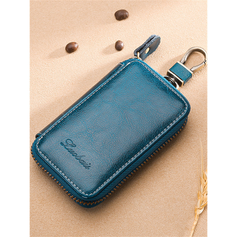 Keys & Card Keeper Utility Leather Mini Bag