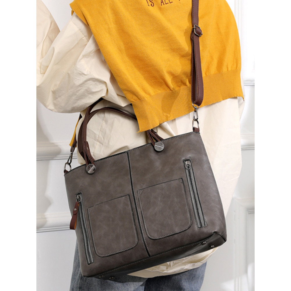 Ladies Vintage Leather Shoulder Bag