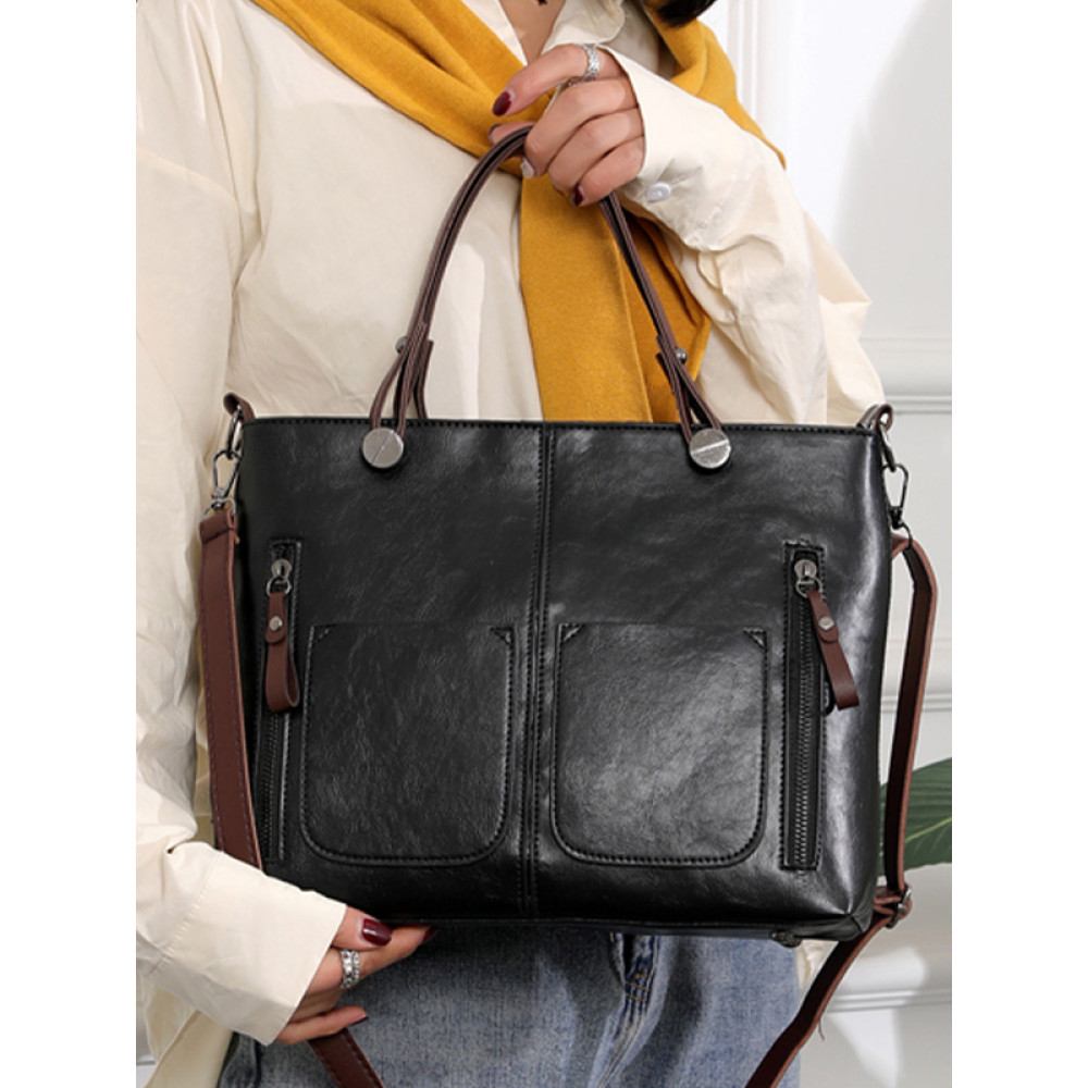 Ladies Vintage Leather Shoulder Bag