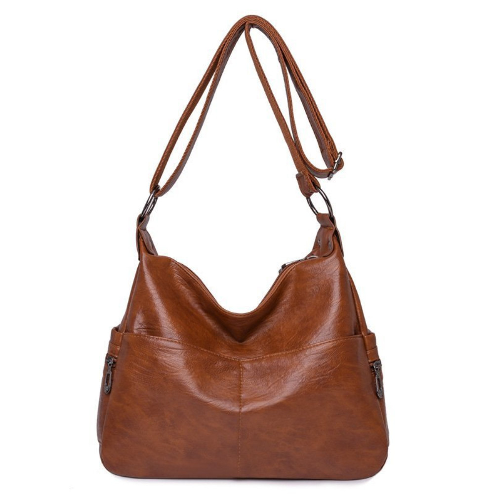 Large Capacity Soft Leather Shoulder Bag
