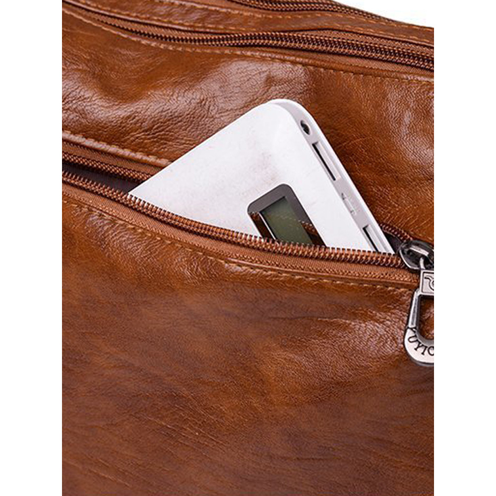 Large Capacity Soft Leather Shoulder Bag