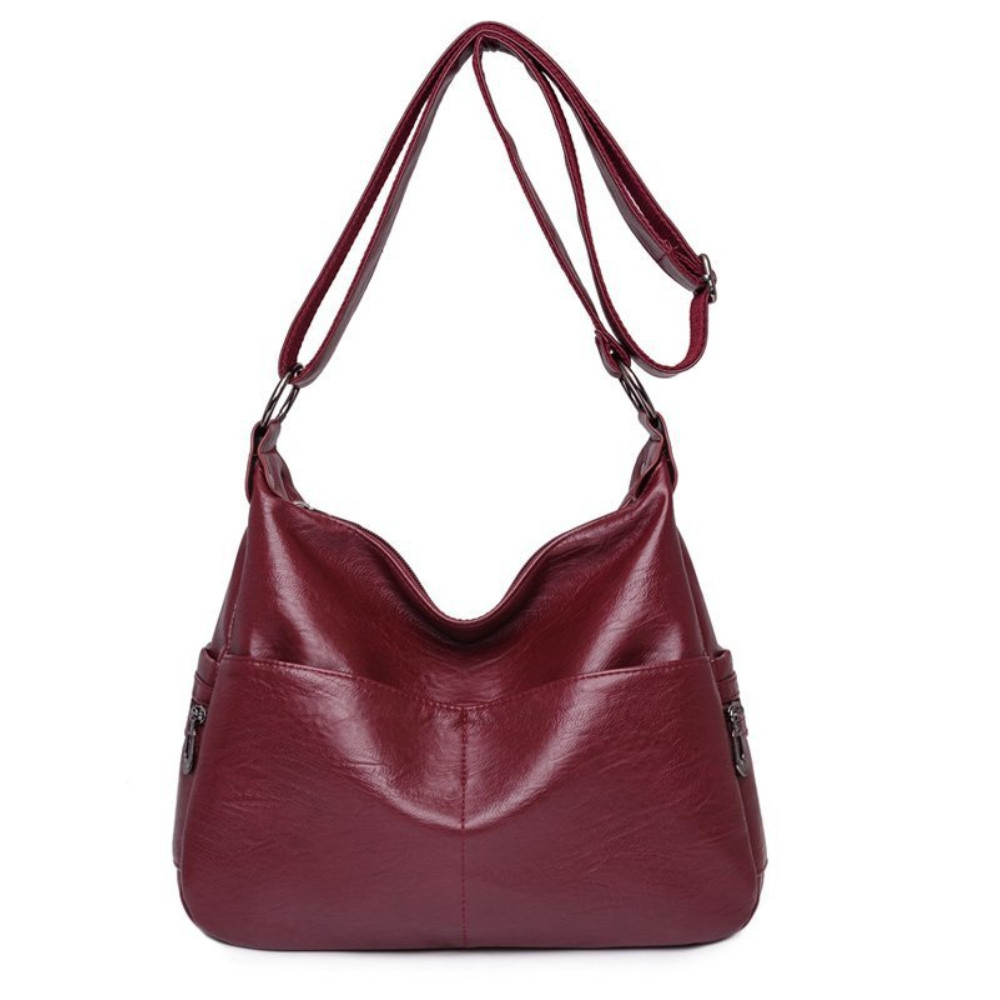Large Capacity Soft Leather Shoulder Bag
