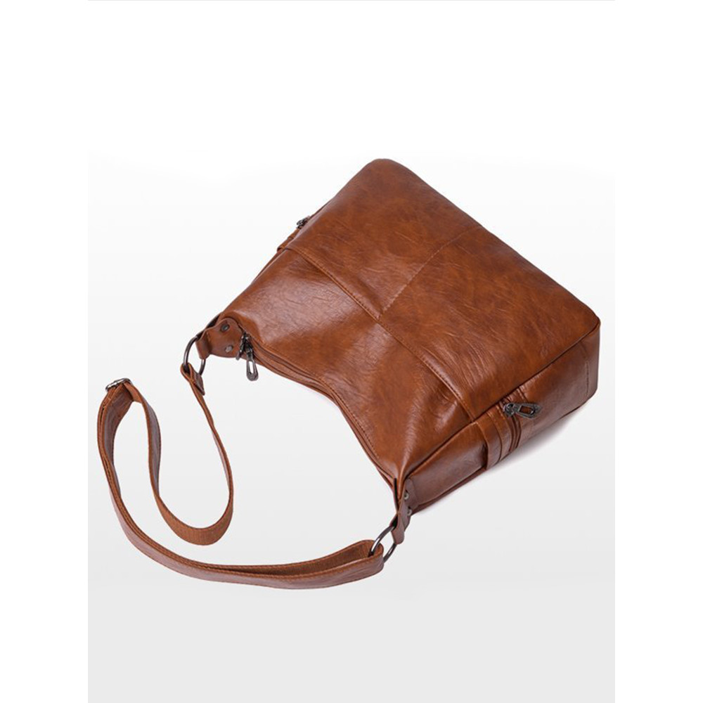 Large Capacity Soft Leather Shoulder Bag