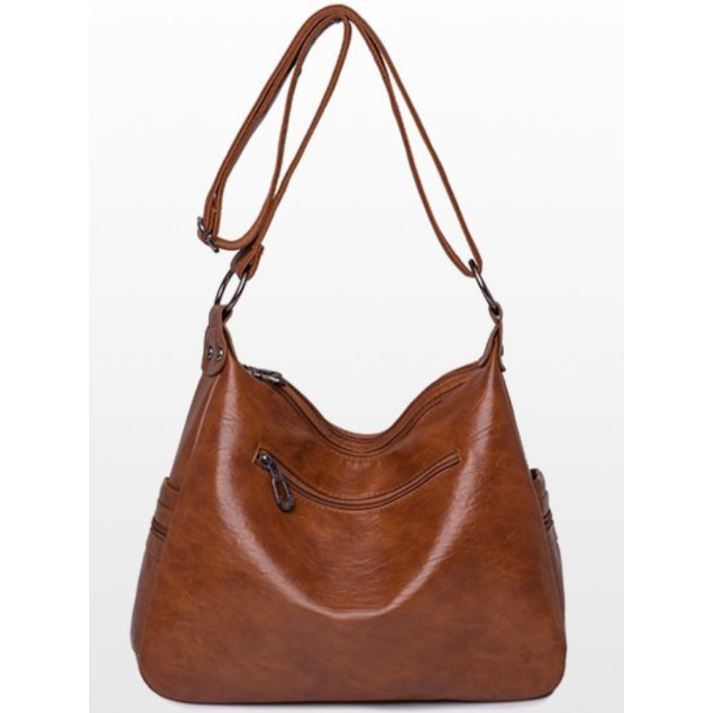Large Capacity Soft Leather Shoulder Bag