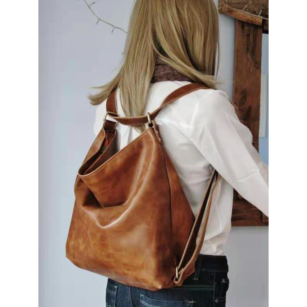 Large-Capacity Soft Shoulder Bag Backpack