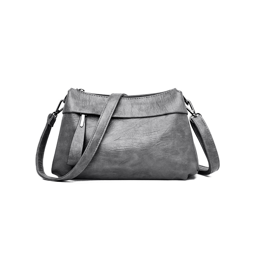 Large capacity Leather Small Square Shoulder Bag