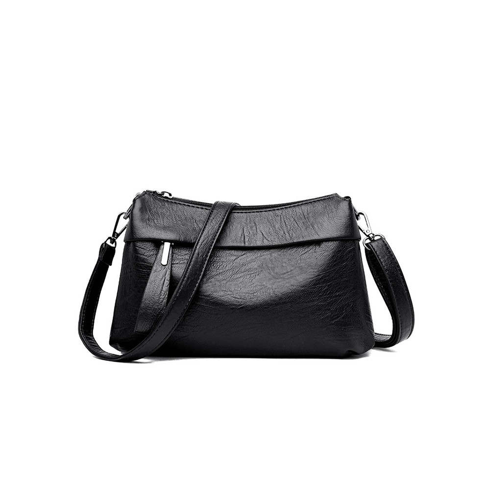 Large capacity Leather Small Square Shoulder Bag
