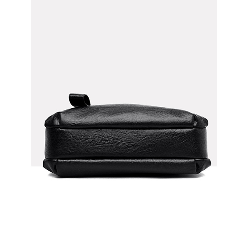 Large capacity Leather Small Square Shoulder Bag
