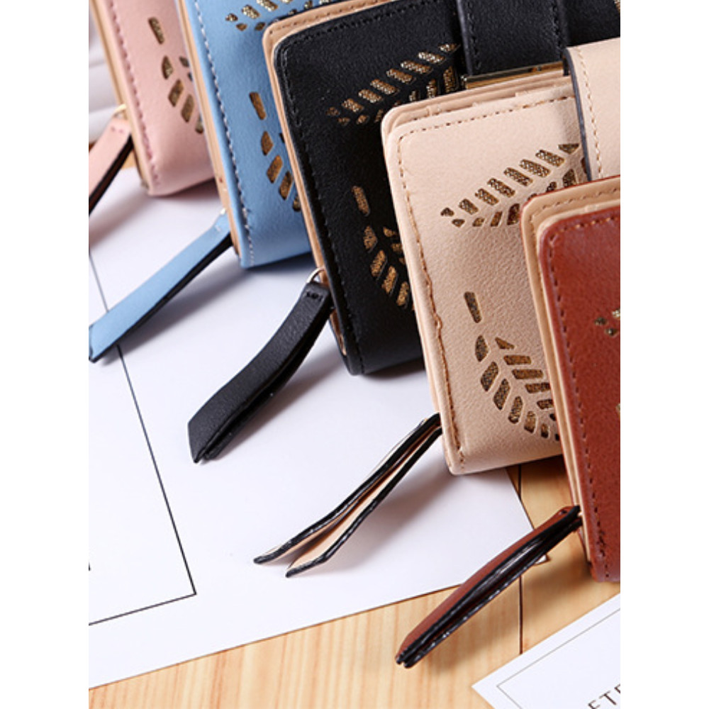 Leaves Hollow Carving Utility Purse