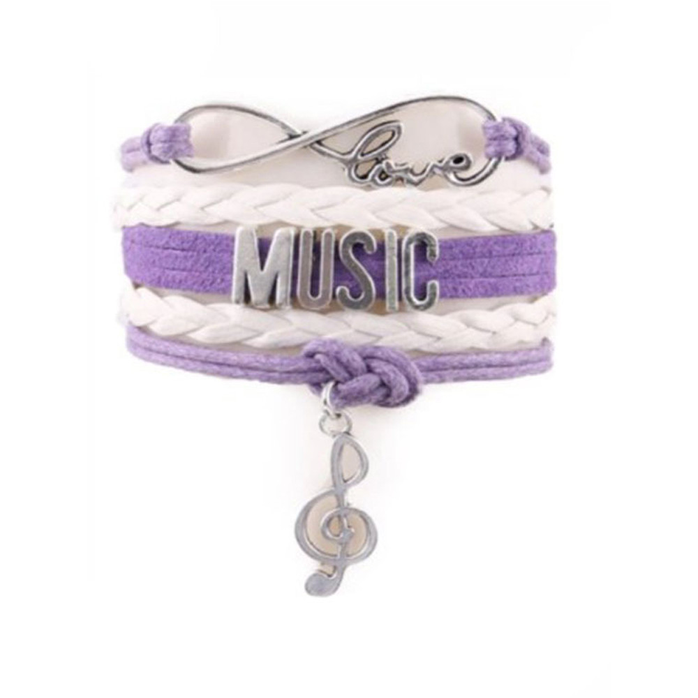 Love Music Notes Woven Bracelet