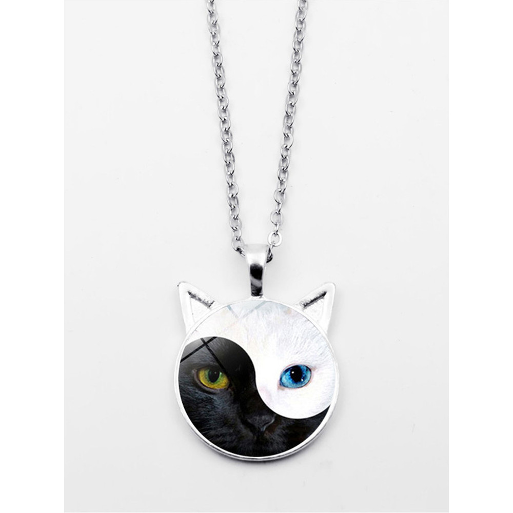 Lovely Cat Tai Chi Necklace