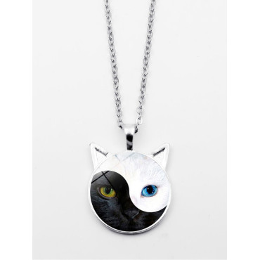Lovely Cat Tai Chi Necklace