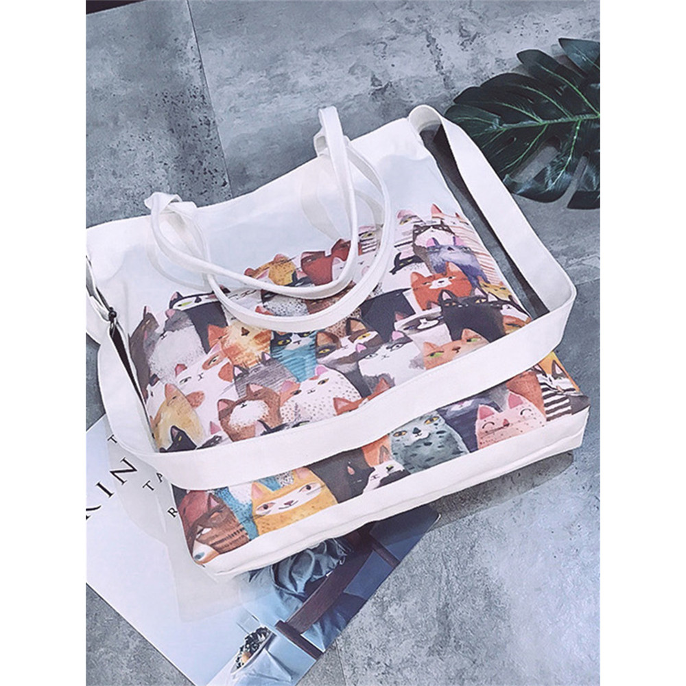 Lovely Crowded Cats Graphic Utility Bag