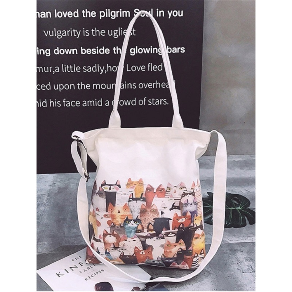 Lovely Crowded Cats Graphic Utility Bag