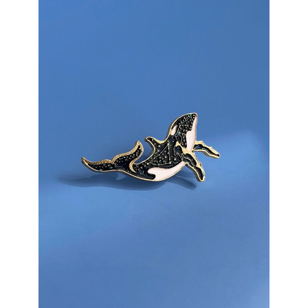 Lovely Starry Whale Brooch