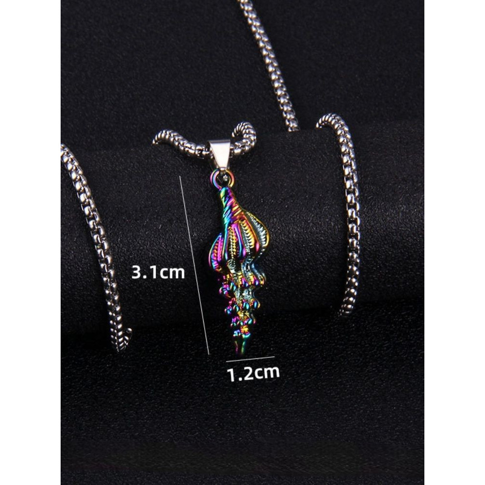 Marine Element Multicolored Pendant Necklace