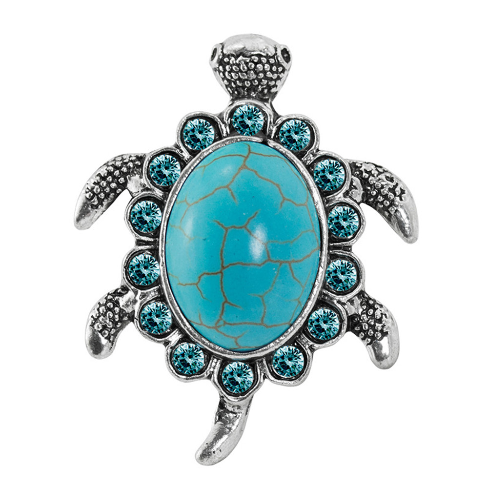 Marine Elements Vintage Turquoise Turtle Ring