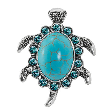 Marine Elements Vintage Turquoise Turtle Ring