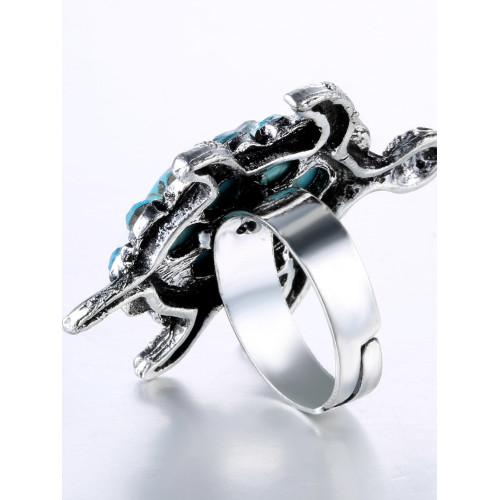 Marine Elements Vintage Turquoise Turtle Ring