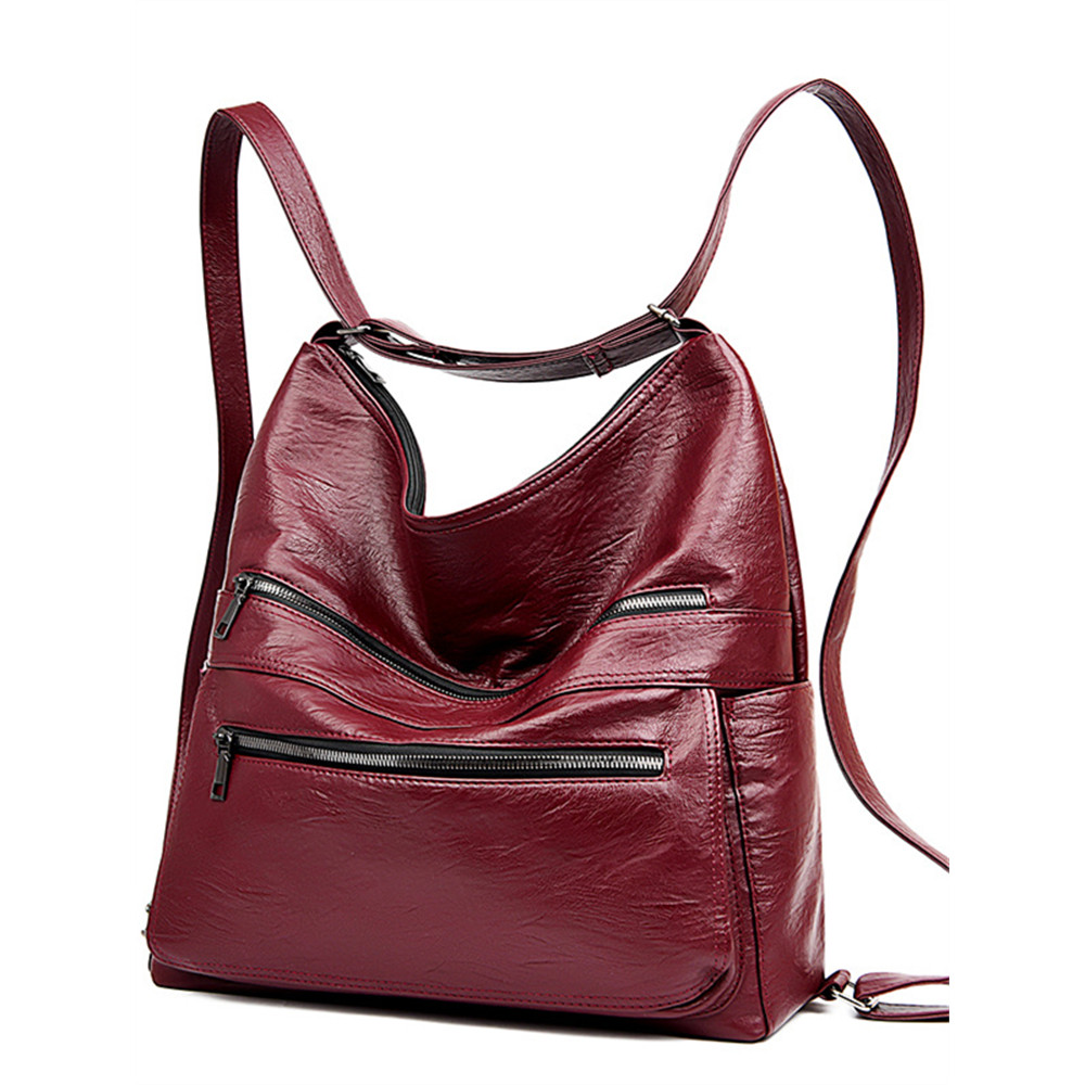 Multi Pocket Adjustable Backpack Shoulder Bag