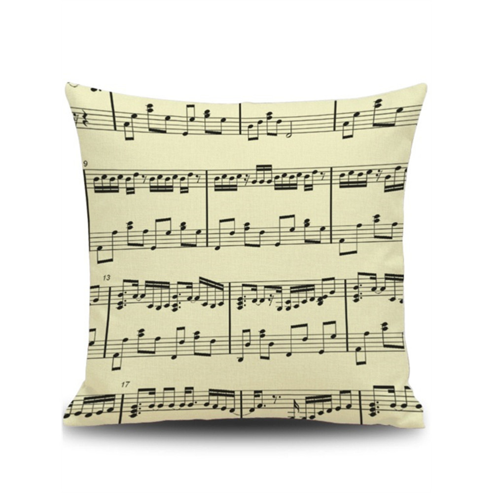 Music Lover Notes Art Linen Pillowcase