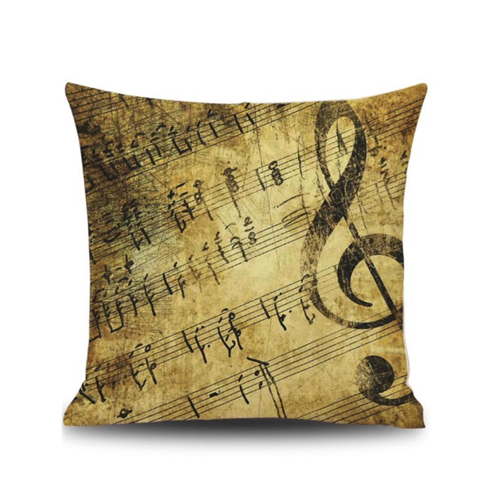 Music Lover Notes Art Linen Pillowcase