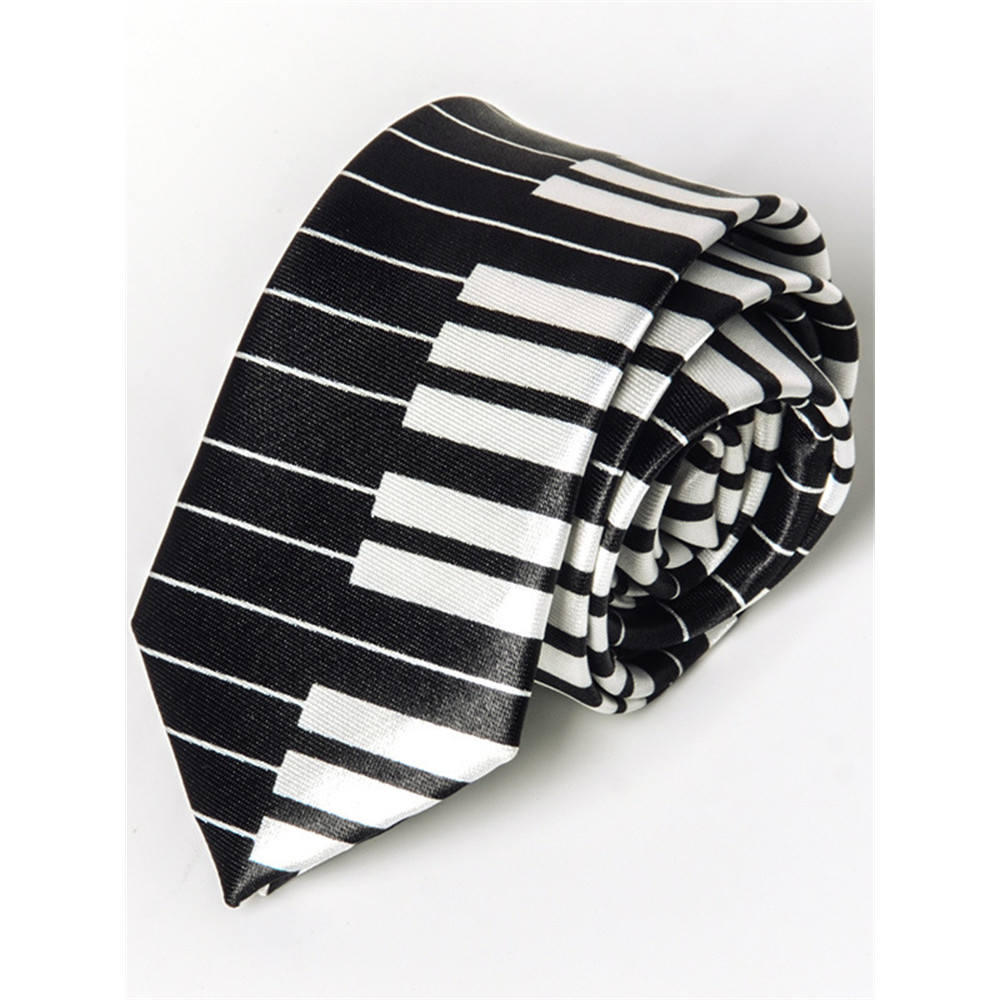 Music Lover Piano Keys Graphic Satin Tie