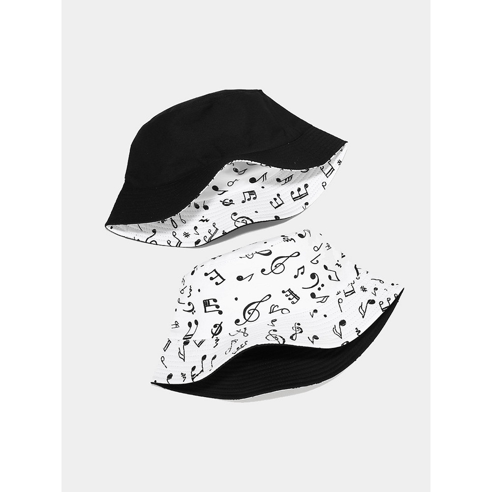 Music Notes Double Sided Fisherman's Hat