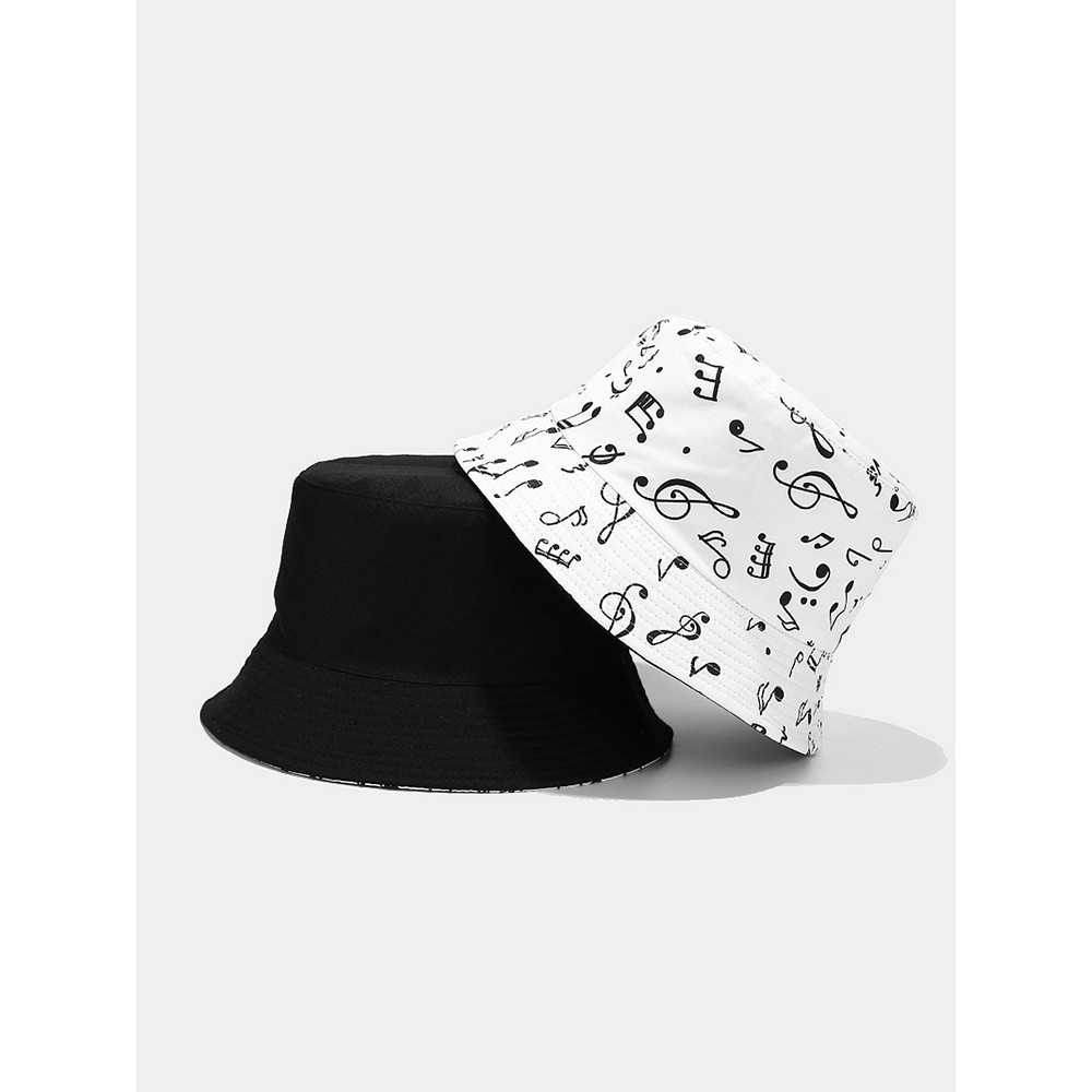 Music Notes Double Sided Fisherman's Hat