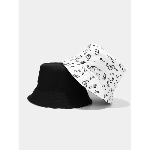 Music Notes Double Sided Fisherman's Hat