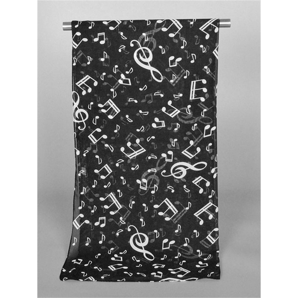 Music Notes Translucent Breathable Flowy Shawl