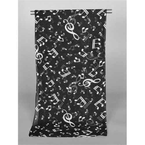 Music Notes Translucent Breathable Flowy Shawl