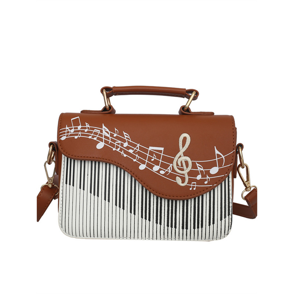 Music Notes & Piano Inspired Crossbody Bag