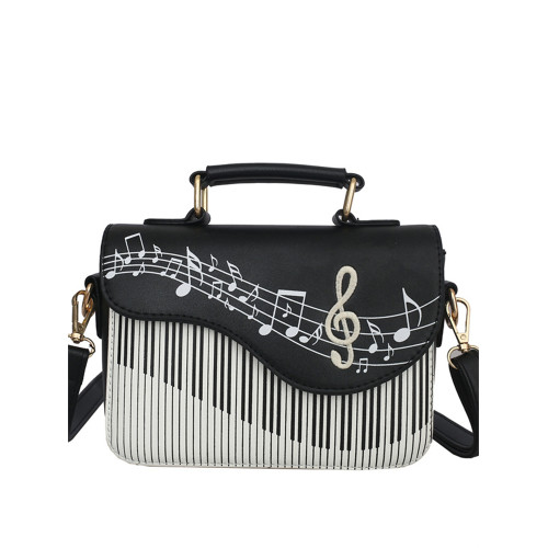 Music Notes & Piano Inspired Crossbody Bag